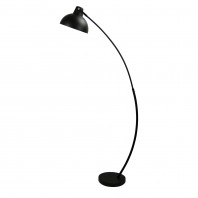 Oriel Lighting-LAGO FLOOR LAMP Black & White Floor Lamp